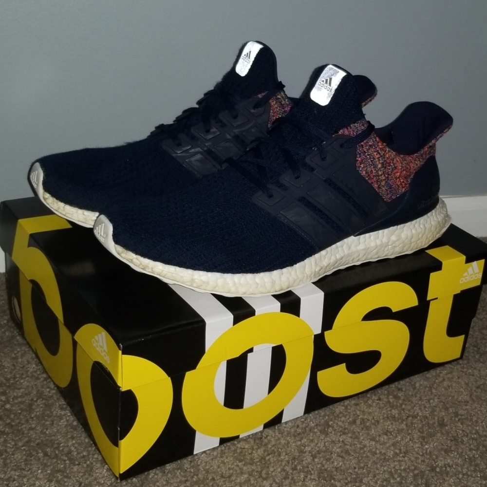 Ultraboost 4.0 Navy w/ Mulitcolor - Picture 1 of 6